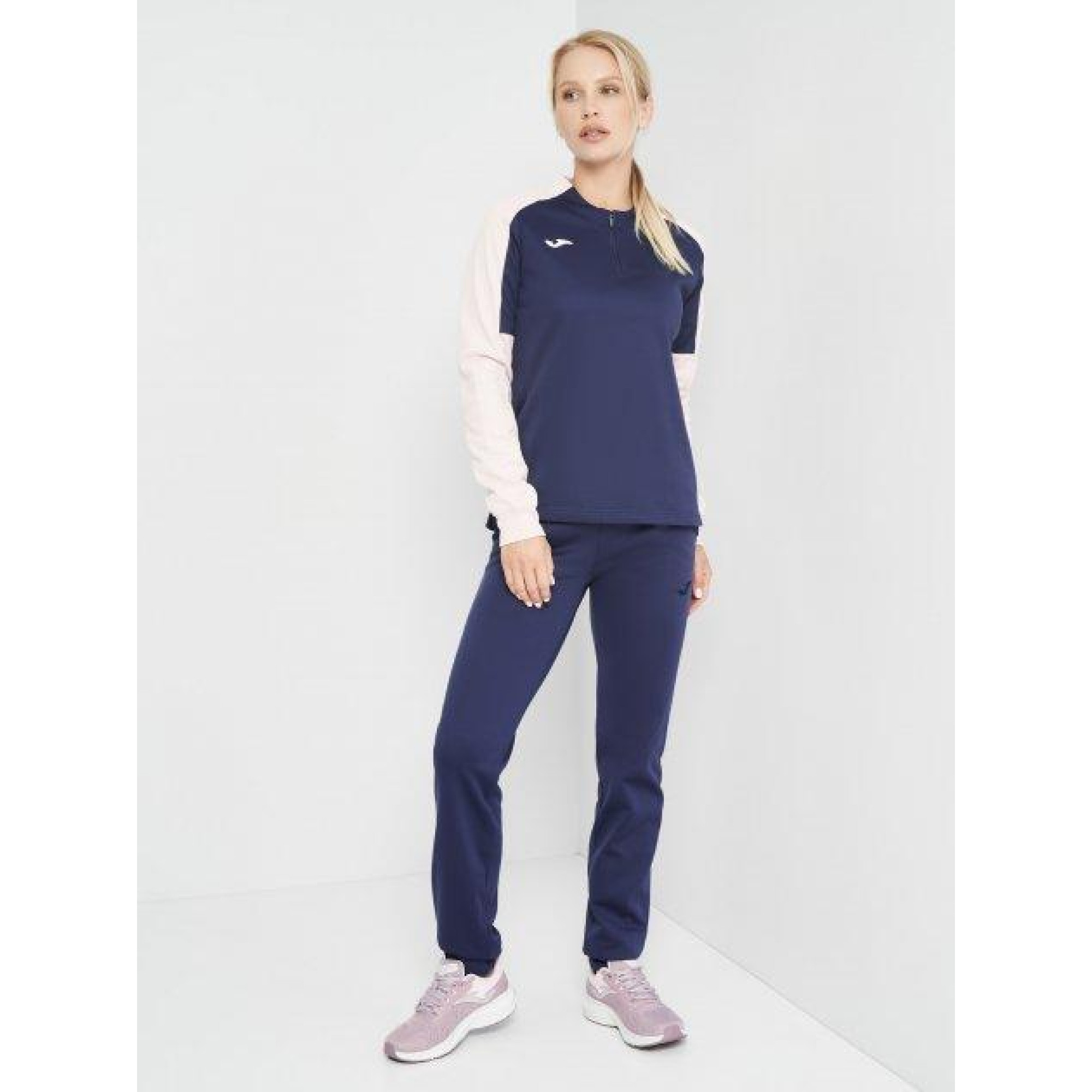 Жіноча спортивна кофта Joma Eco Championship Темно-синій, Рожевий M (901692.335) - 2 - Robinzon.ua