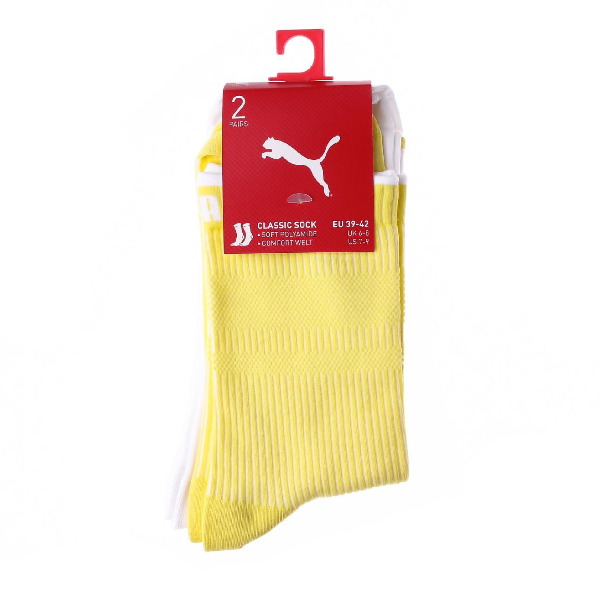 Шкарпетки Puma Sock Classic Women 2-pack 39-42 yellow/white 103003001-013 - 1 - Robinzon.ua