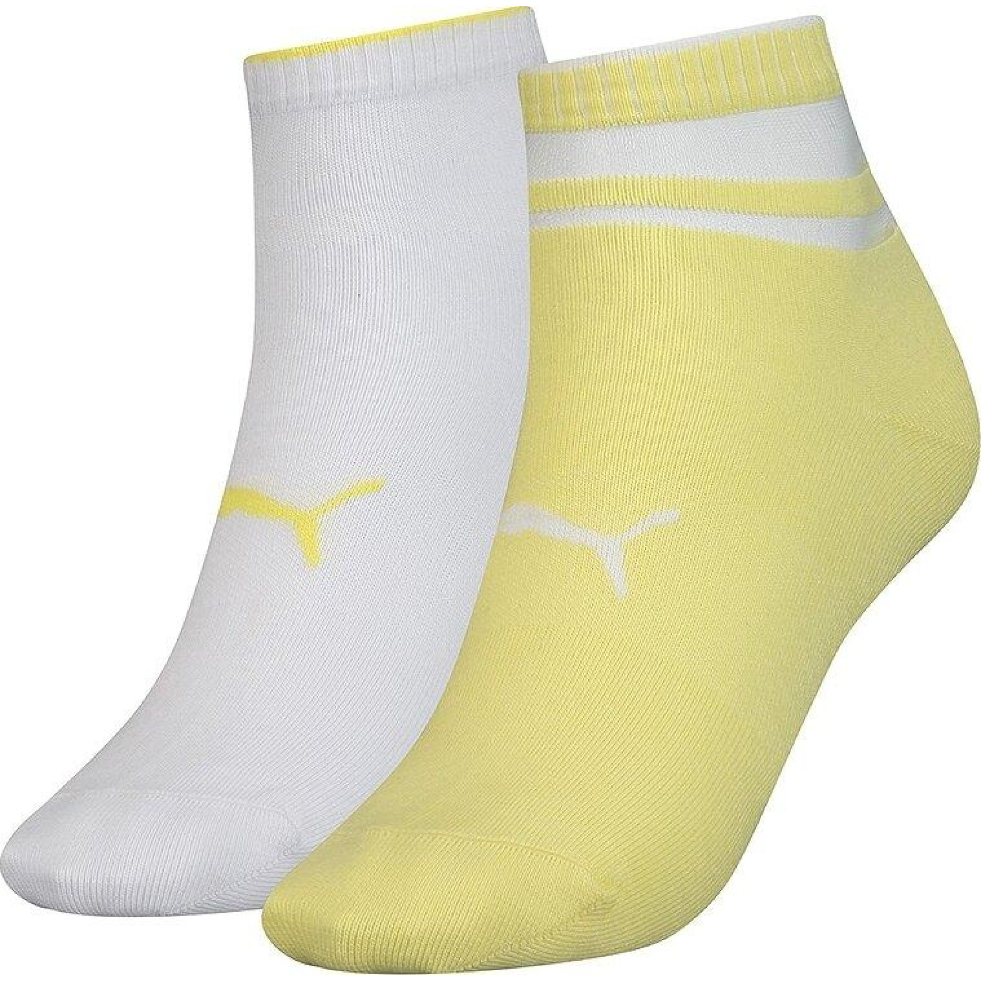 Шкарпетки Puma Women's Short Structure 2-pack 39-42 white/yellow 103002001-013 - Robinzon.ua