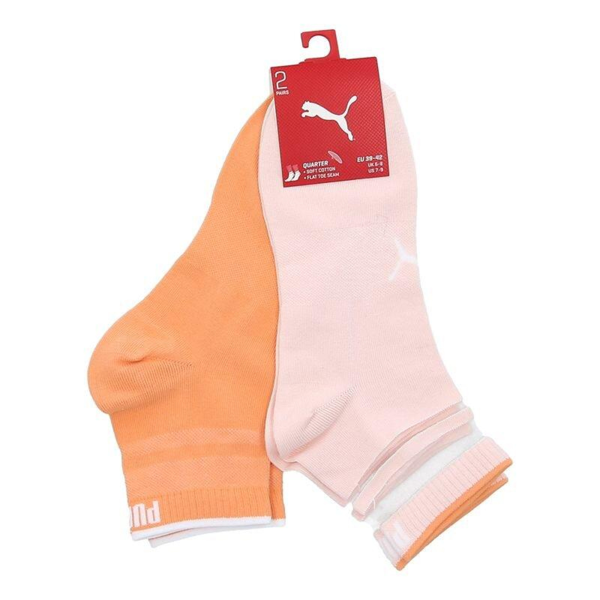 Шкарпетки Puma Women's Short Structure 2-pack 39-42 light oragne/pink 103002001-010 - 2 - Robinzon.ua
