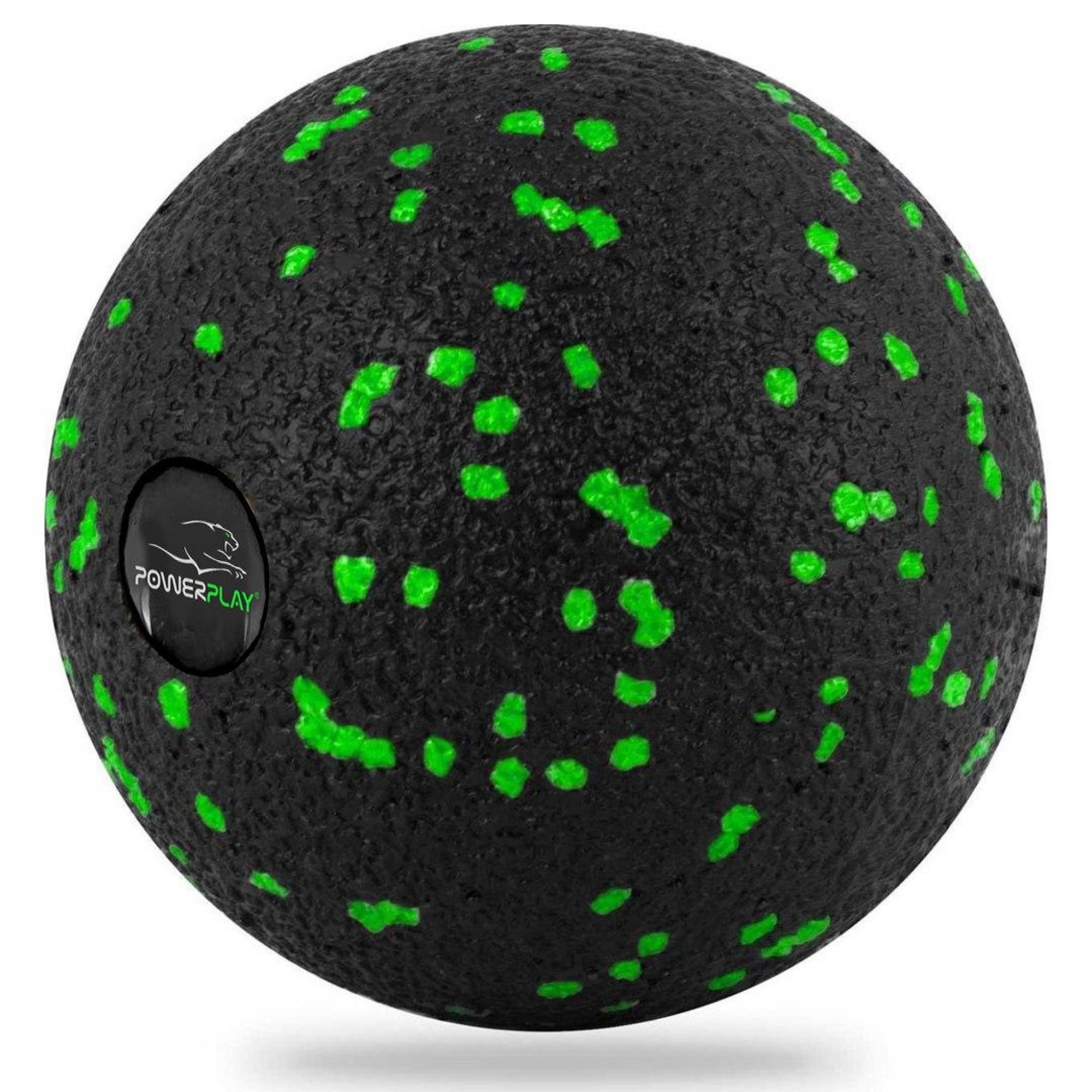 Масажний м'яч PowerPlay PP-4351 Epp Massage Ball (d10) Чорно/Зелений - 1 - Robinzon.ua