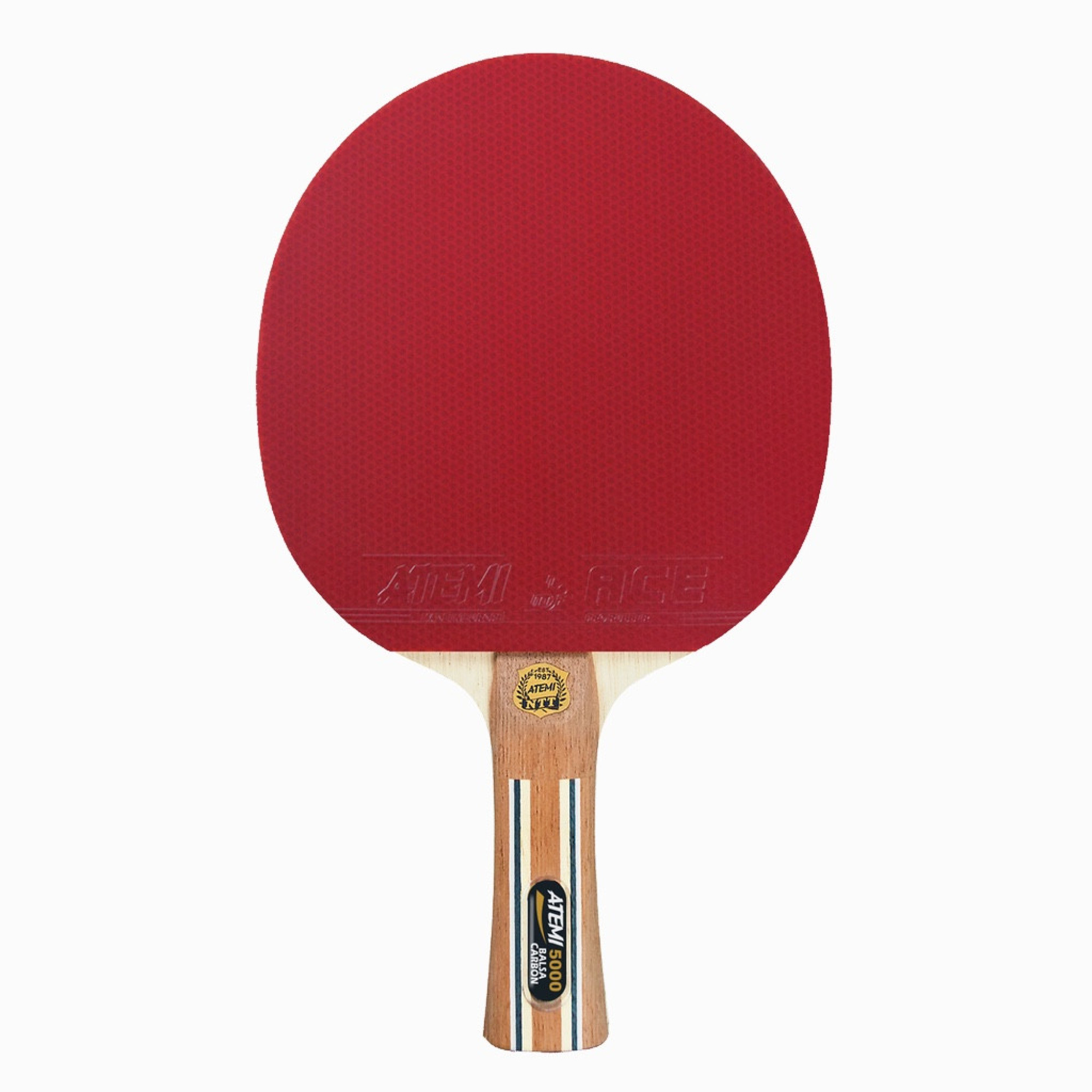 Ракетка для настільного тенісу ATEMI 5000 анатомічна Balsa-Carbon (4740152100604) - Robinzon.ua