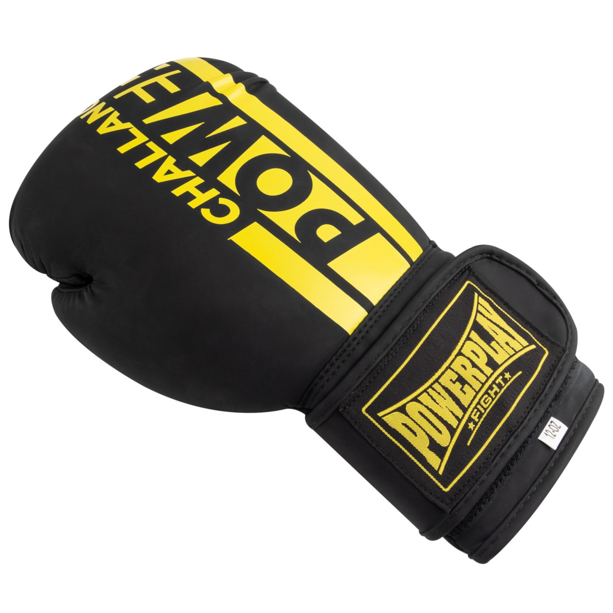 Боксерські рукавиці PowerPlay 3086 Matt Challenger Чорно-Жовті 12 унцій - 3 - Robinzon.ua