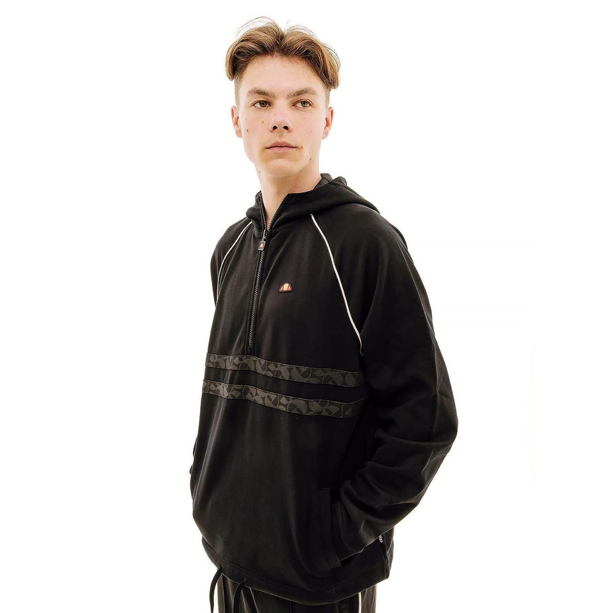 Чоловіча Кофта Ellesse 1/4 Zip Top Чорний S (7dSUT19256-011 S) - Robinzon.ua