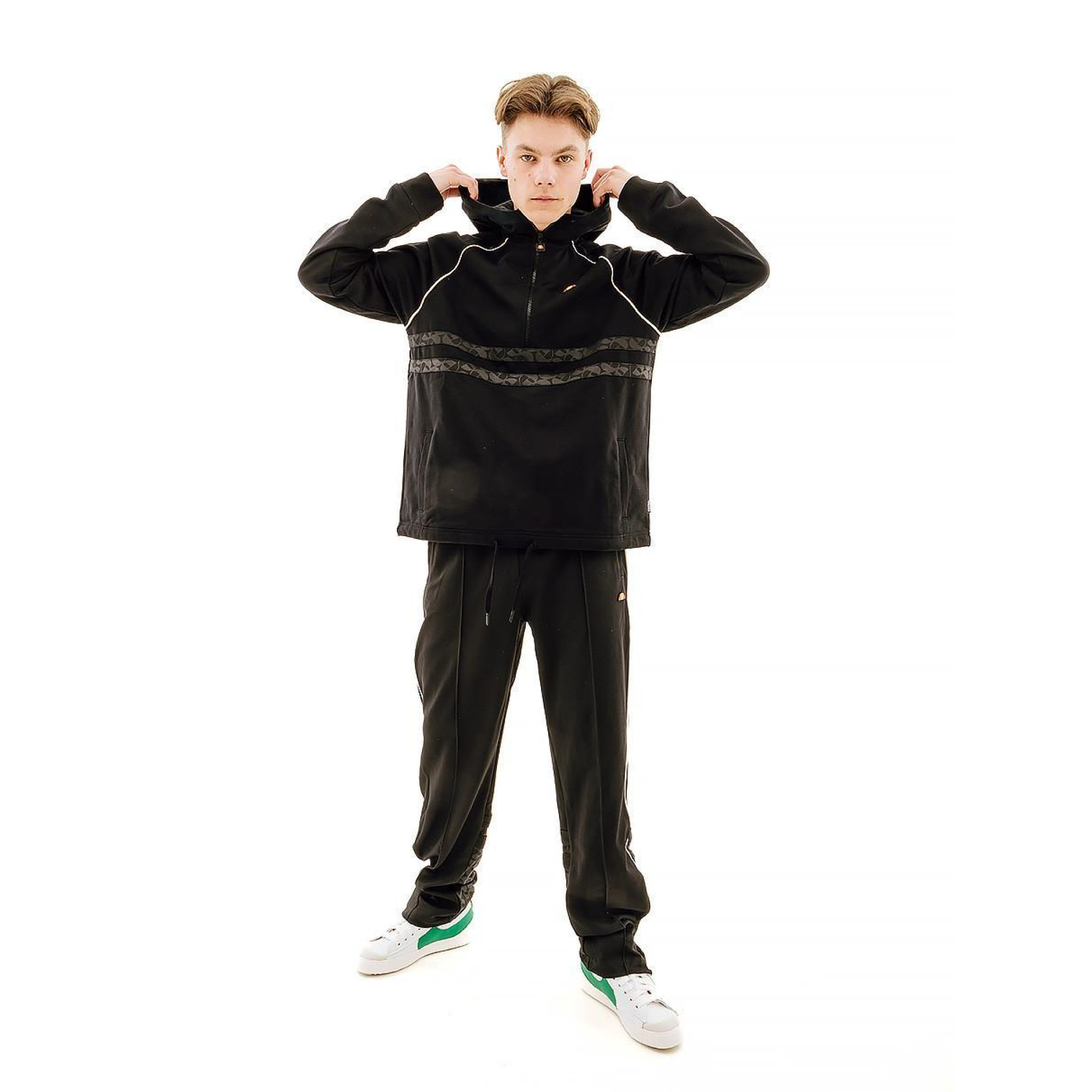 Чоловіча Кофта Ellesse 1/4 Zip Top Чорний S (7dSUT19256-011 S) - 3 - Robinzon.ua