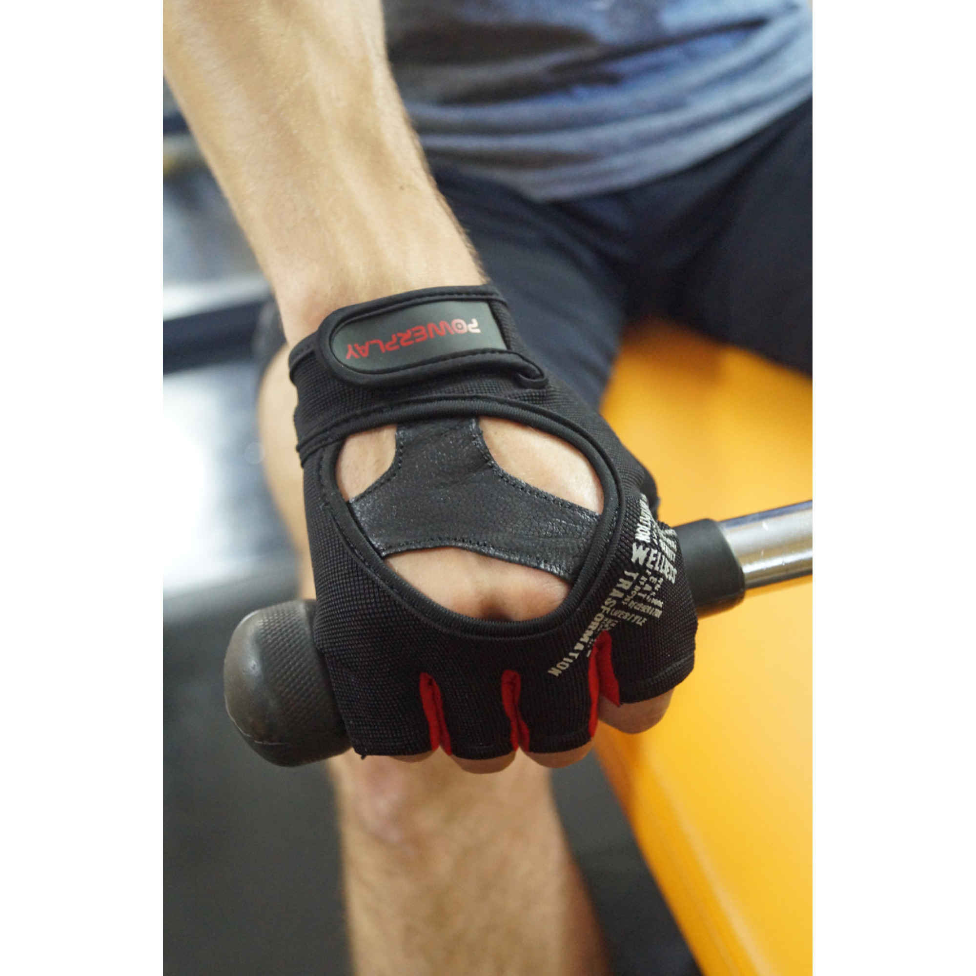 Перчатки для фитнеса PowerPlay 2222 Черные L - 6 - Robinzon.ua