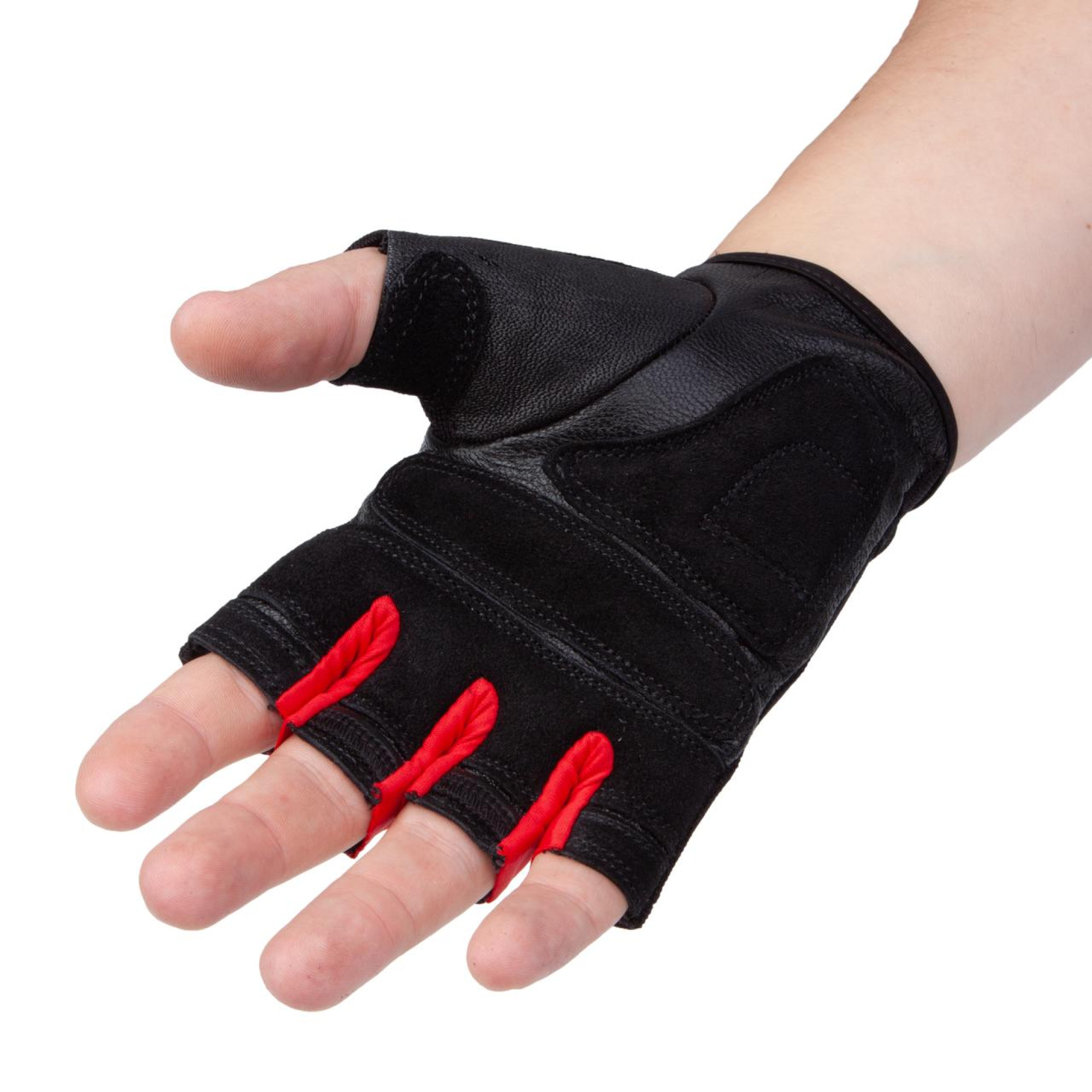 Перчатки для фитнеса PowerPlay 2222 Черные L - 4 - Robinzon.ua