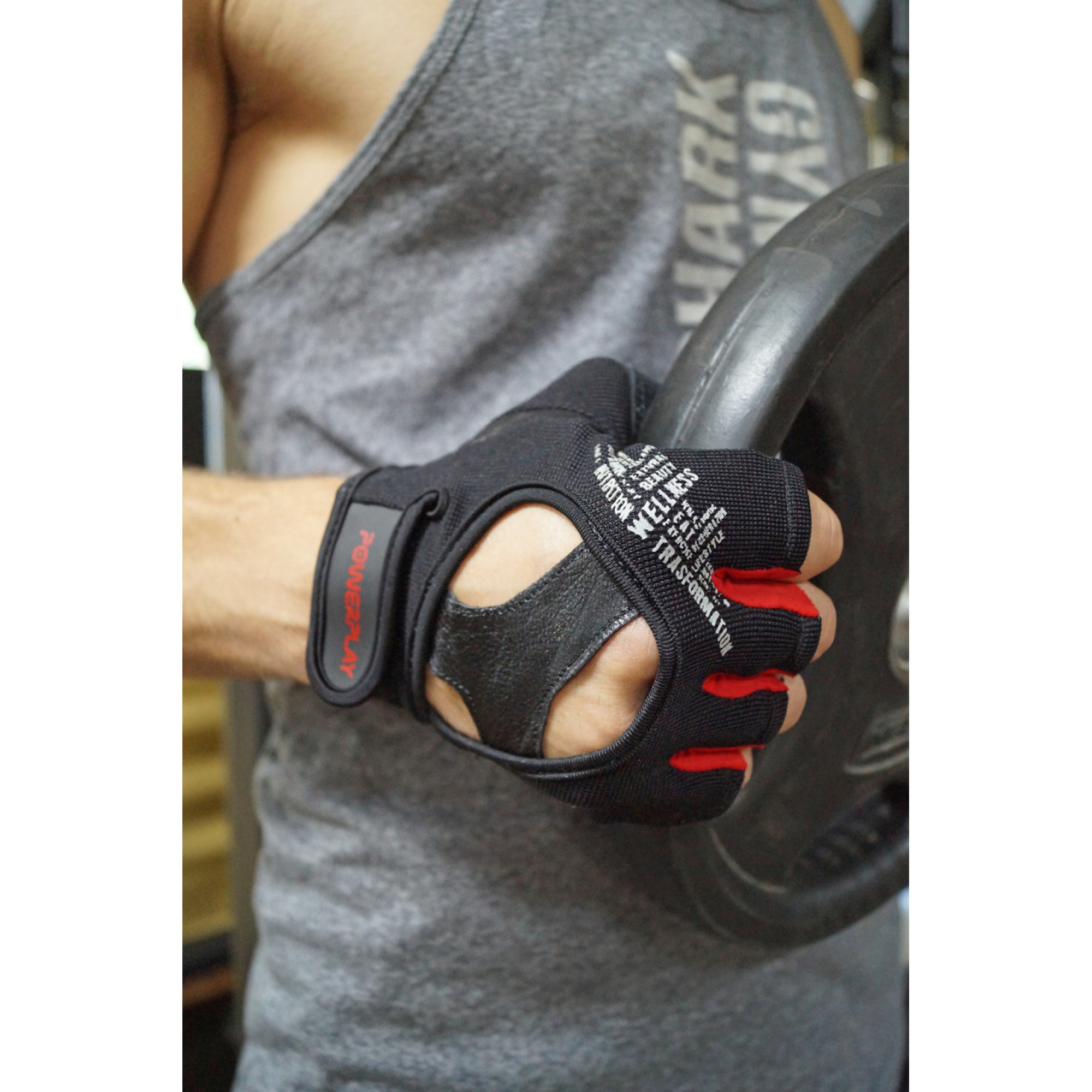 Перчатки для фитнеса PowerPlay 2222 Черные L - 5 - Robinzon.ua