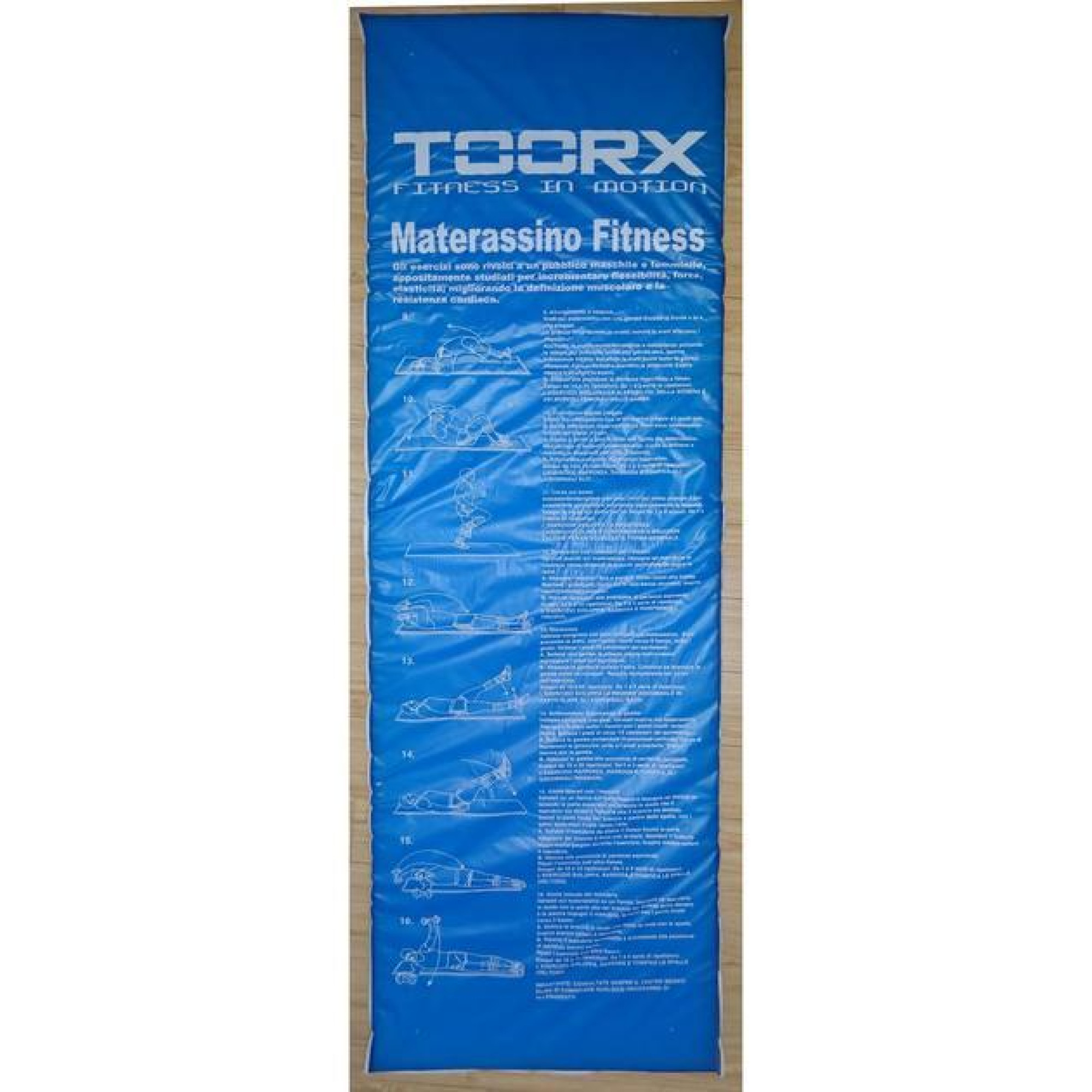 Килимок спортивний Toorx Padded Exercise з антиковзною поверхнею Синій Червоний 181 х 60 х 2,5 см (931149) - 1 - Robinzon.ua