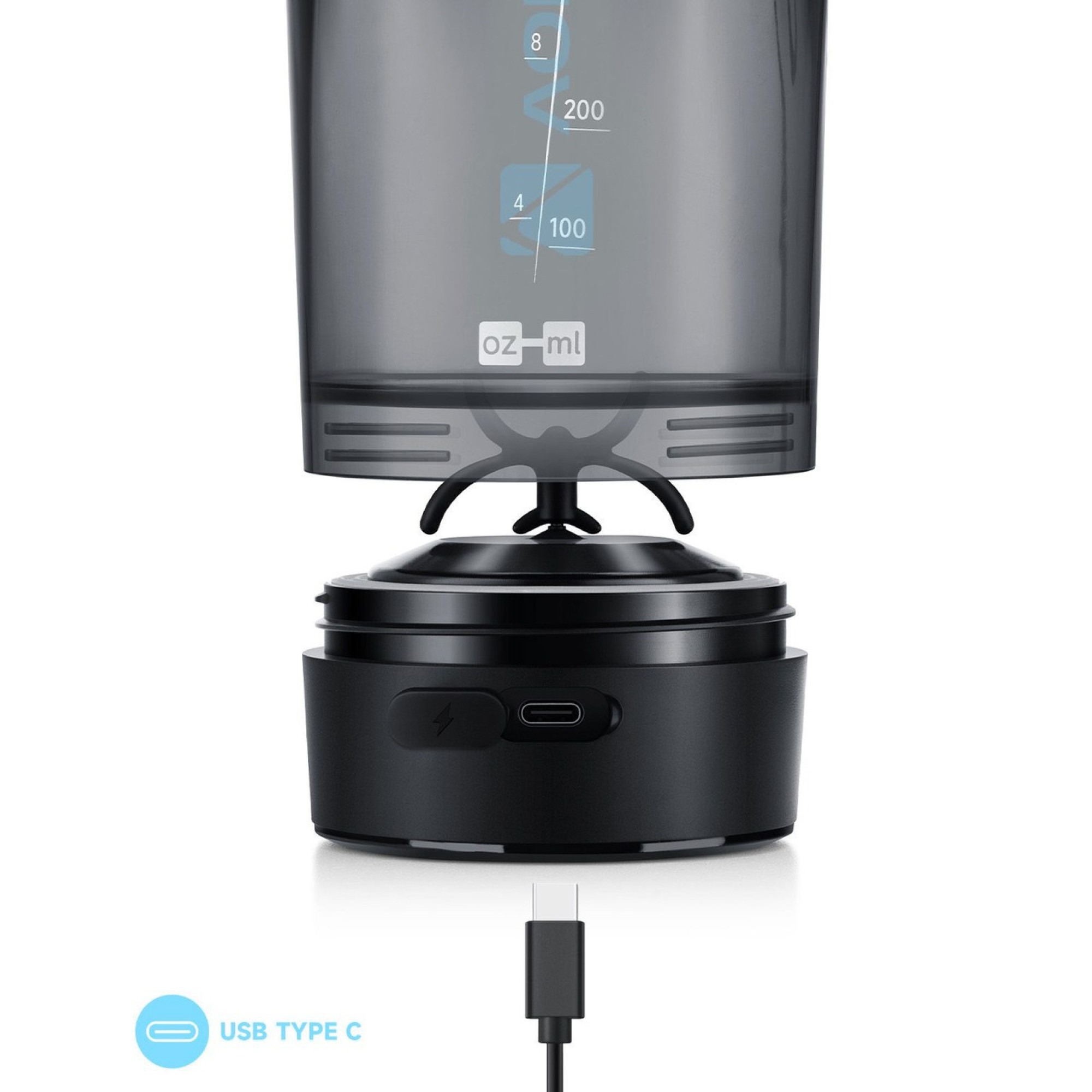 Шейкер спортивный электрический&nbsp;VOLTRX&nbsp;Gallium 600 мл.&nbsp;Tritan Blue - 6 - Robinzon.ua