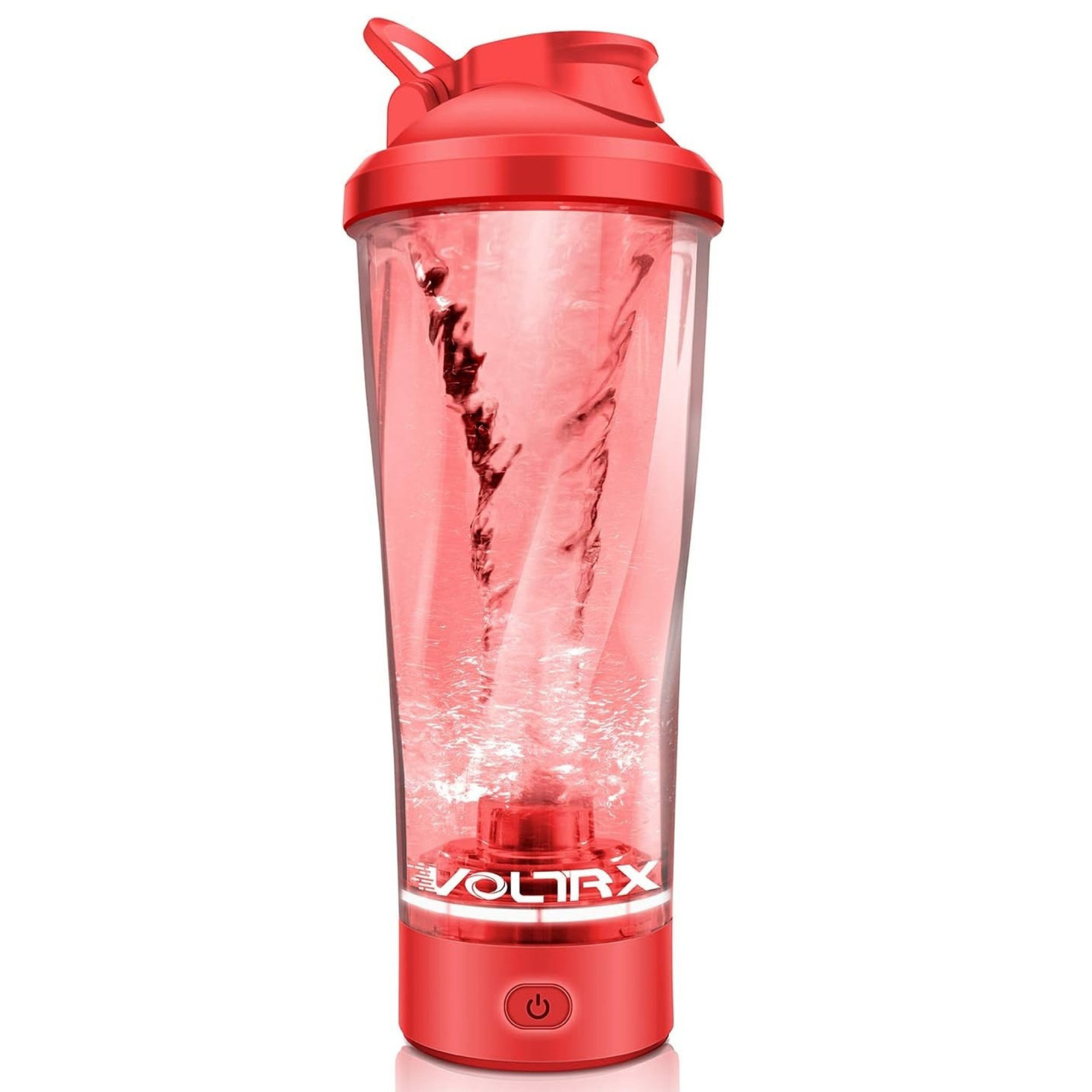 Шейкер спортивний електричний&nbsp;VOLTRX&nbsp;VortexBoost 600 мл.&nbsp;Tritan Red - Robinzon.ua