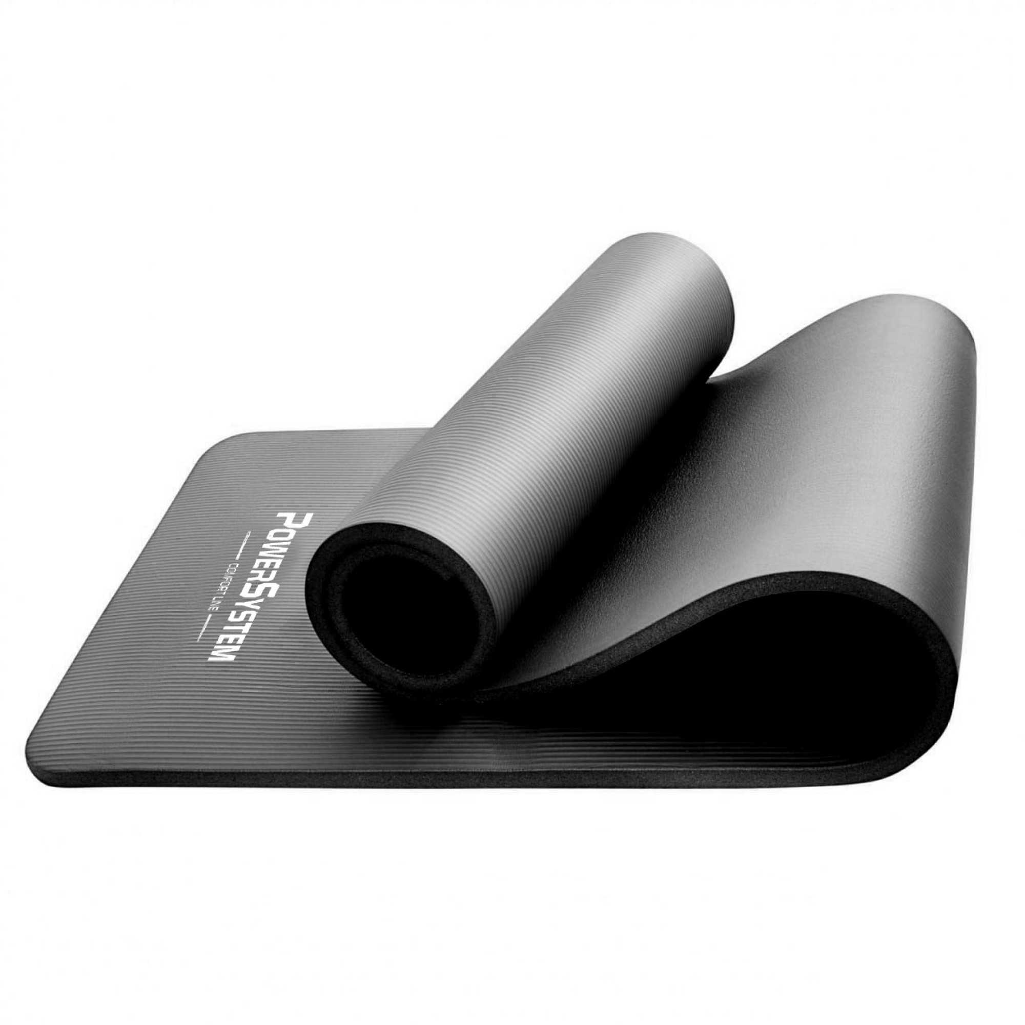 Килимок для йоги та фітнесу Power System PS-4017 NBR Fitness Yoga Mat Plus Black (180х61х1) - 2 - Robinzon.ua