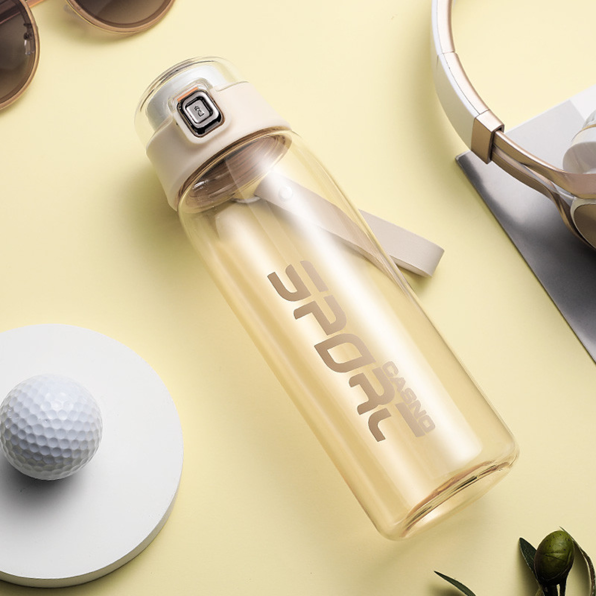 Пляшка для води CASNO 550 мл KXN-1220 Жовта - 6 - Robinzon.ua