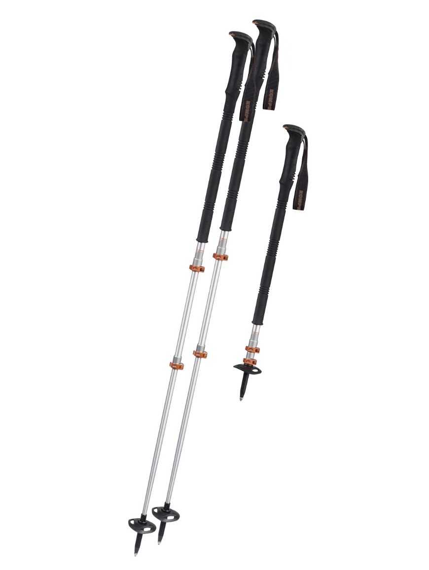 Трекінгові палиці Komperdell Titanal Exp Pro, Silver/Orange, 65-140 см (9008687368087) - Robinzon.ua