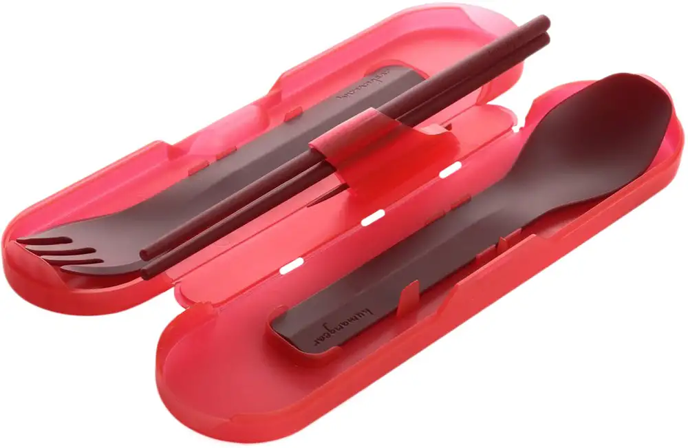 Набор столовых приборов Humangear GoBites Quattro. Red - Robinzon.ua