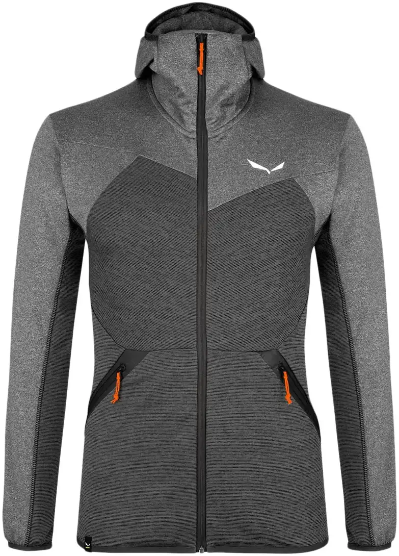 Чоловіча флісова кофта Salewa Puez Melange PL M FZ HDY, Black Out Melange, 46/S (27386 0910 - 46/S) - Robinzon.ua