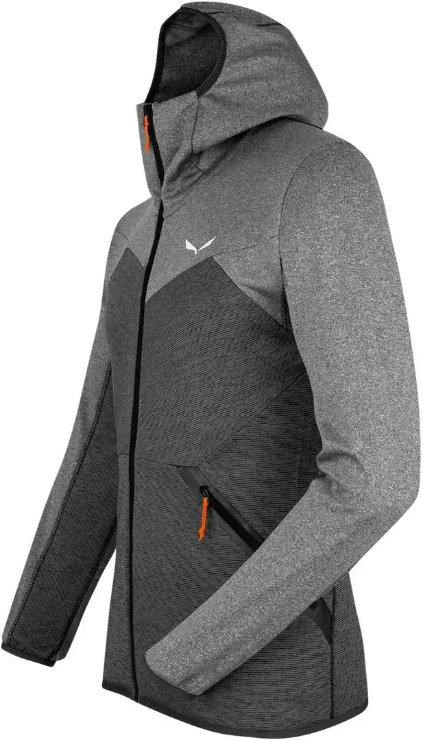 Чоловіча флісова кофта Salewa Puez Melange PL M FZ HDY, Black Out Melange, 46/S (27386 0910 - 46/S) - 2 - Robinzon.ua