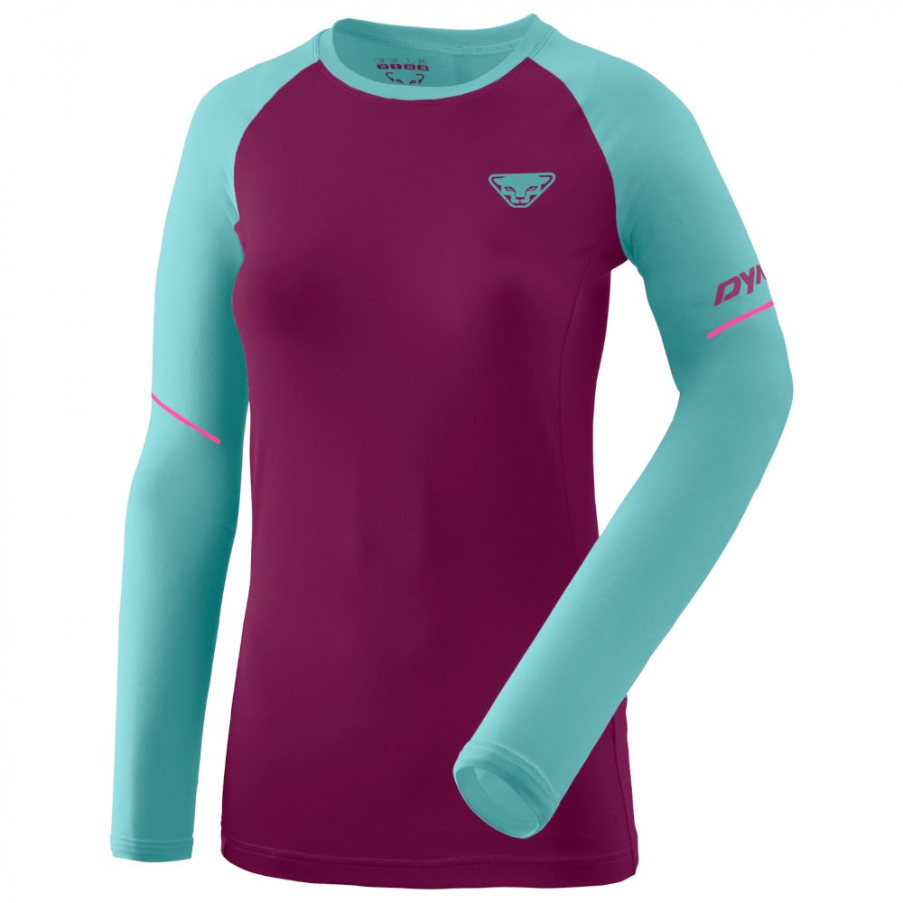 Футболка жіноча Dynafit ALPINE PRO W L/S TEE, burgundy/blue, 44/38 (71157/6212 46/40) - Robinzon.ua
