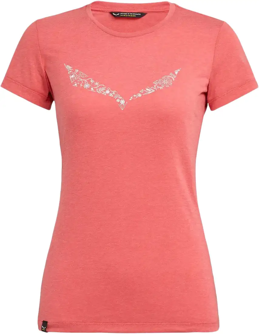 Жіноча футболка Salewa Solidlogo Dri-Release Wmn, рожевий, р.44/38 (013.002.6967) - Robinzon.ua