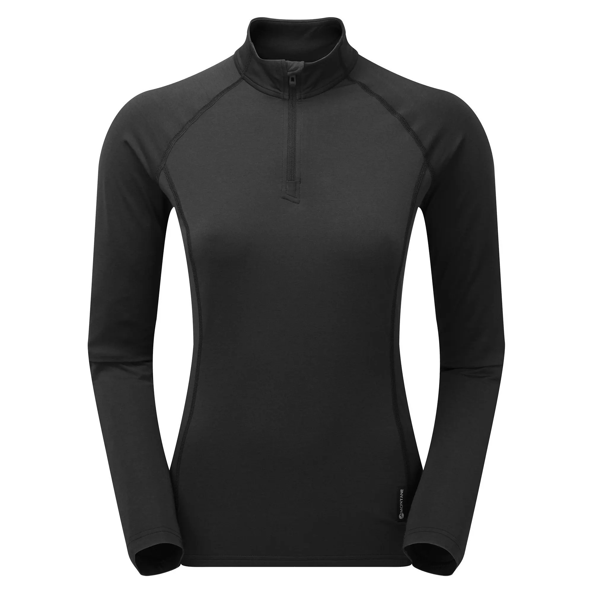 Кофта жіноча Montane Female Dart Thermo Zip Neck, Black, M/12/38 (5056237059231) - Robinzon.ua