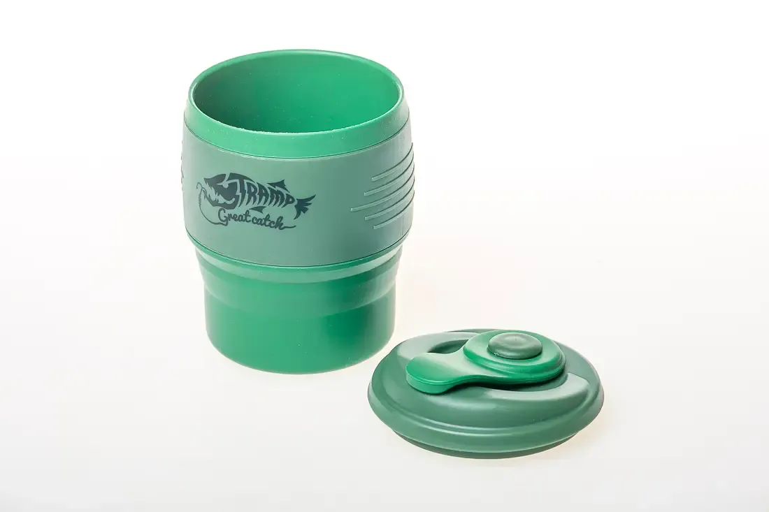 Кружка складана TRAMP силіконова з кришкою 350мл UTRC-082, Зелений - 1 - Robinzon.ua