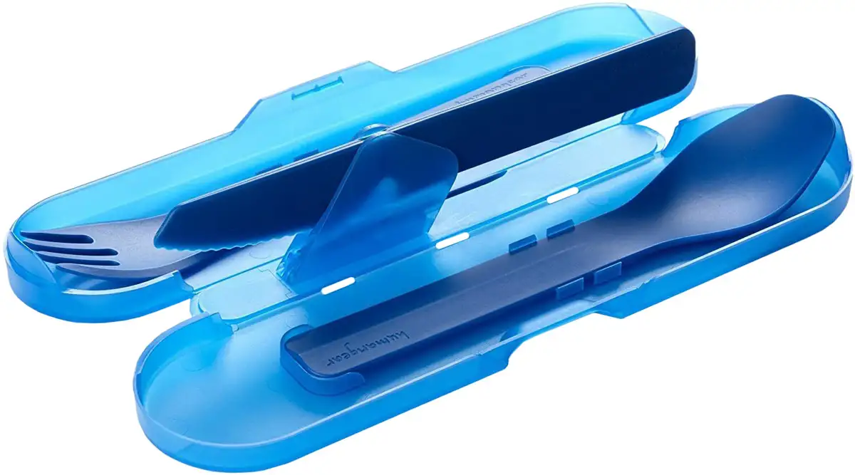 Набор столовых приборов Humangear GoBites Trio. Blue - Robinzon.ua