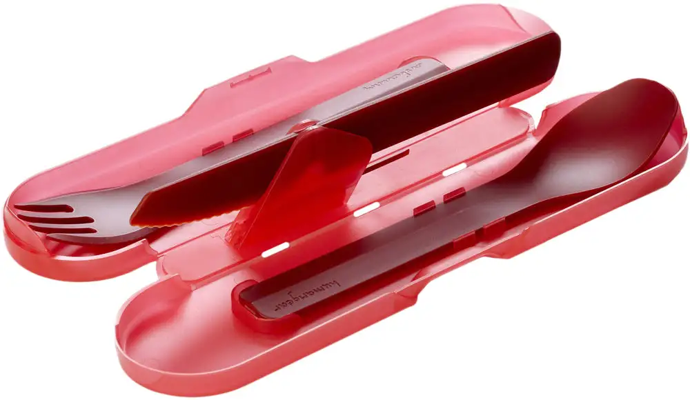 Набір столових приборів Humangear GoBites Trio. Red - Robinzon.ua