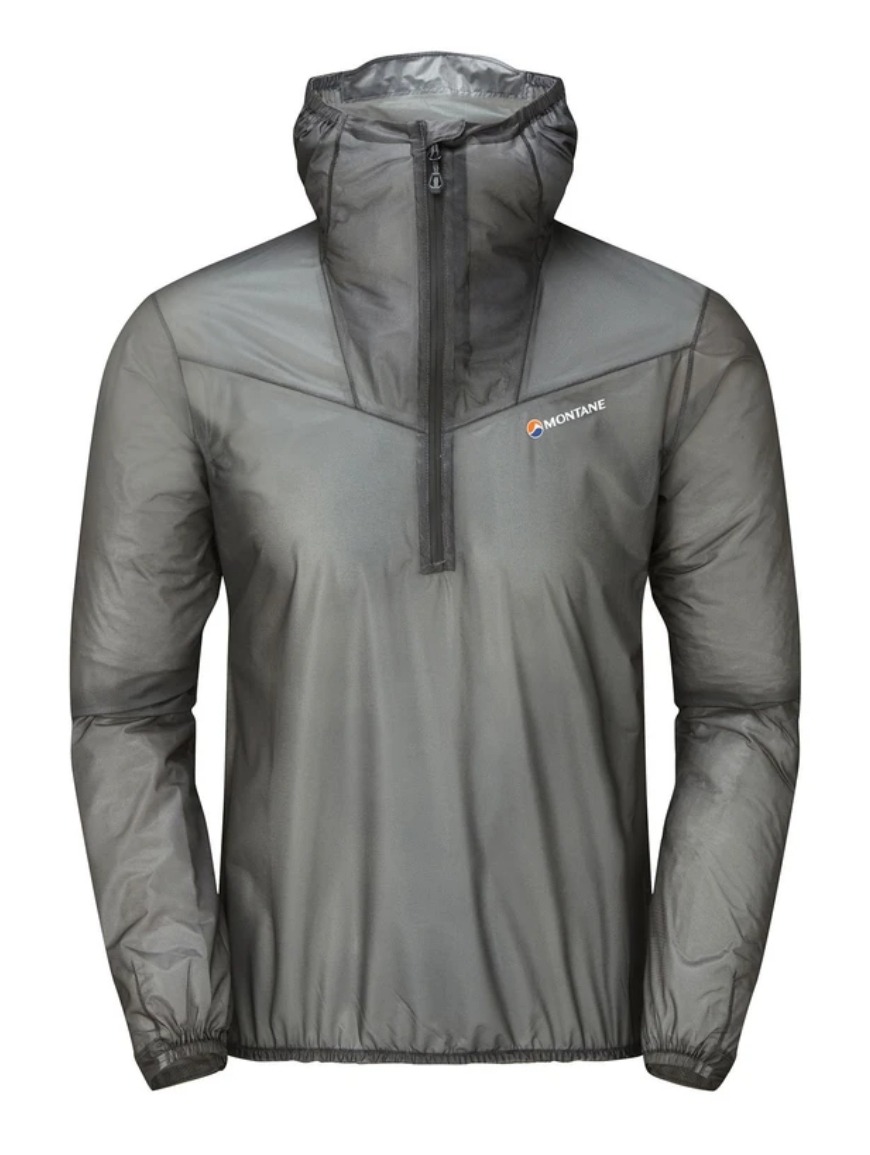 Мембранна куртка для бігу унісекс Montane Podium Pull-On, Charcoal, M (5056237032876) - Robinzon.ua