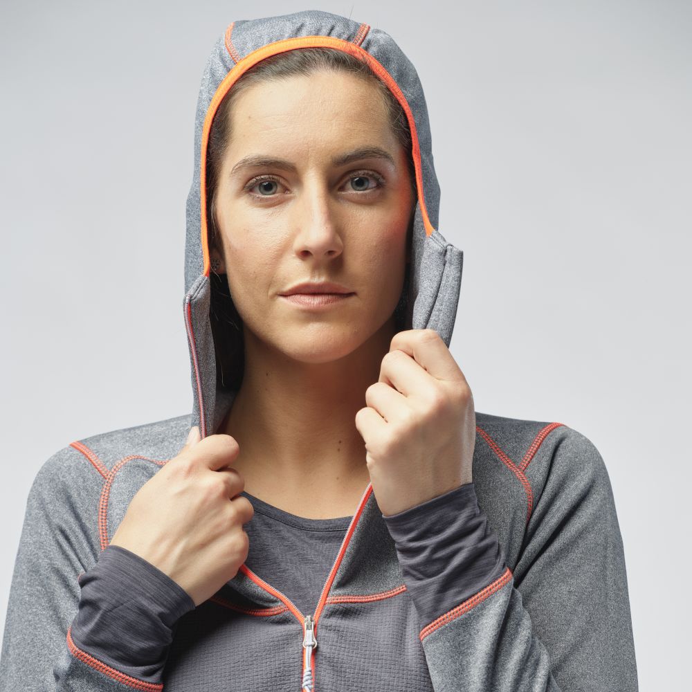 Женская флисовая кофта с рукавом реглан Salewa Puez Hybrid PL W FZ, Blue-Navy Blazer Melange, 40/34 (27389 3960 - 40/34) - 8 - Robinzon.ua