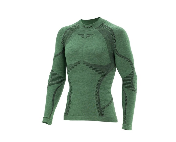 Чоловіча термофутболка з довгим рукавом Accapi Ergowool, Forest/Black, XL/XXL (ACC WА701.1699-X2X) - Robinzon.ua