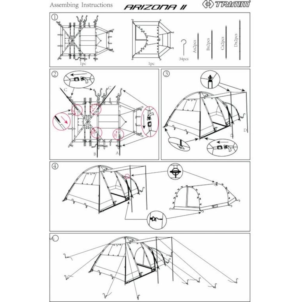 Намет Trimm Arizona II Dark Lagoon/Dark Grey - 3 - Robinzon.ua