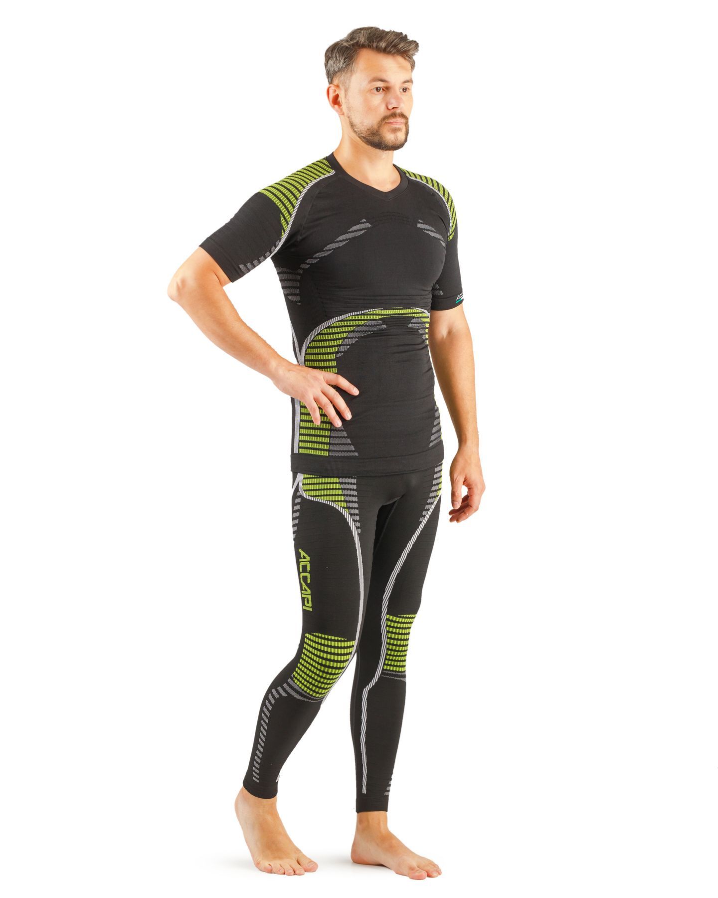 Термофутболка мужская Accapи HealthPower, Lime/Anthracite, XS/S (ACC NA400.909-XSS) - 6 - Robinzon.ua