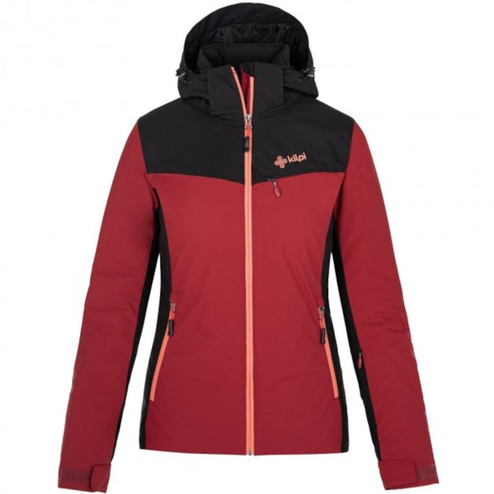 Горнолыжная женская мембранная куртка Kilpi FLIP-W, dark red, 40 (SL0113KIDRD40) - 2 - Robinzon.ua