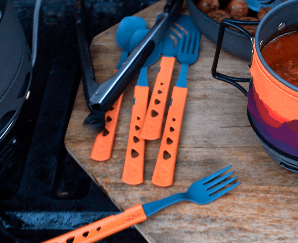Набір столових приборів Jetboil Jetset Utensil Kit Orange (JB UTN) - 4 - Robinzon.ua