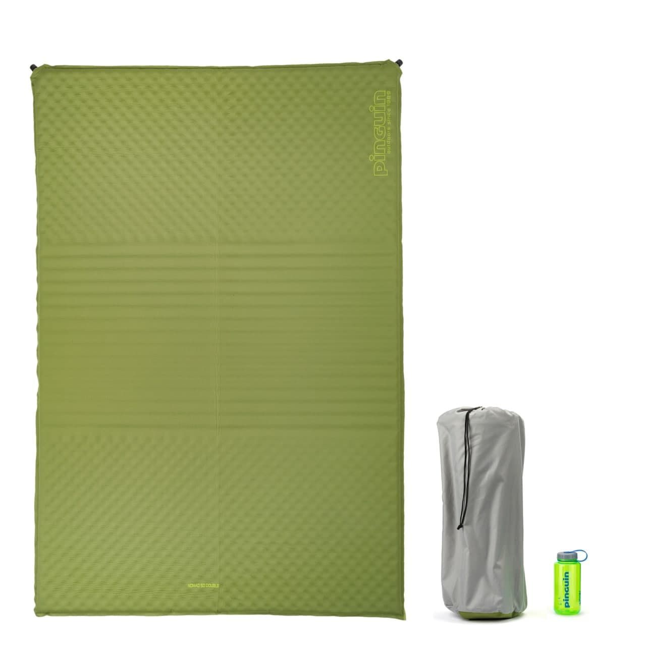 Самонадувний двомісний килимок Pinguin Nomad 50 Double, 198х130х5см, Khaki (PNG 707.Khaki) - Robinzon.ua