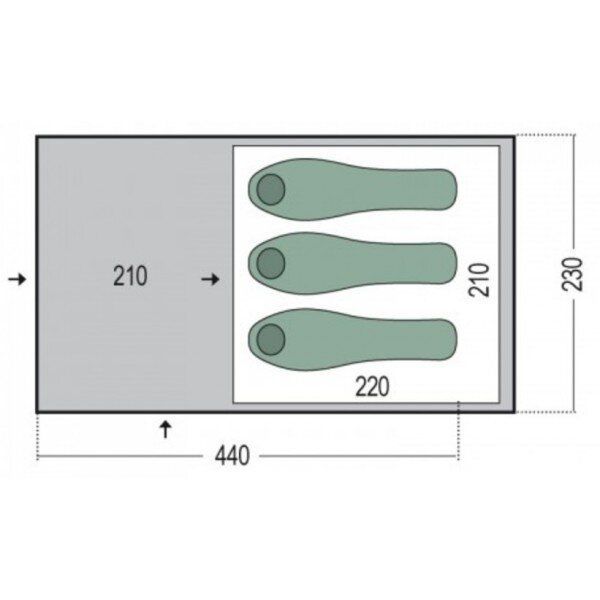 Nimbus 3 намет 3-містний (Blue) - 1 - Robinzon.ua