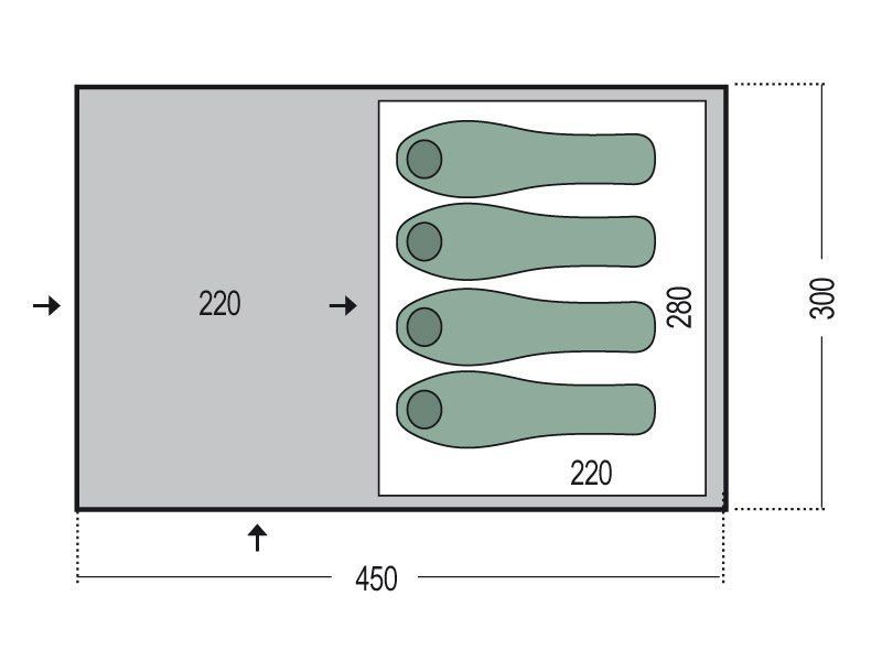Nimbus 4 намет 4-містний (Blue) - 1 - Robinzon.ua