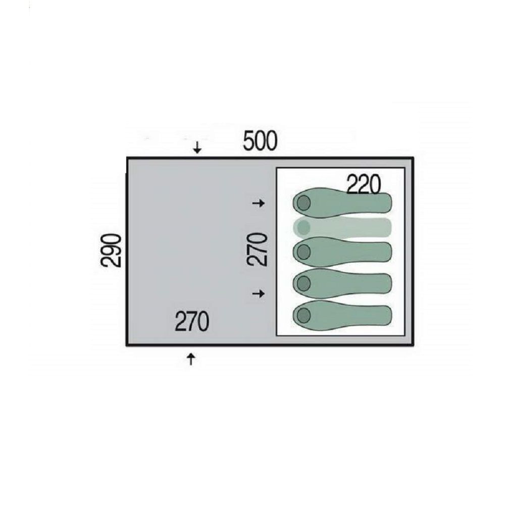 Omega 4 палатка 4-местная (Green) - 1 - Robinzon.ua
