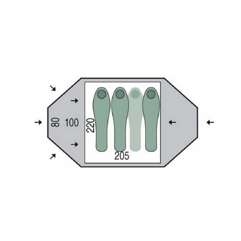 Taifun 3 Намет 3-4-містний (Green) - 1 - Robinzon.ua