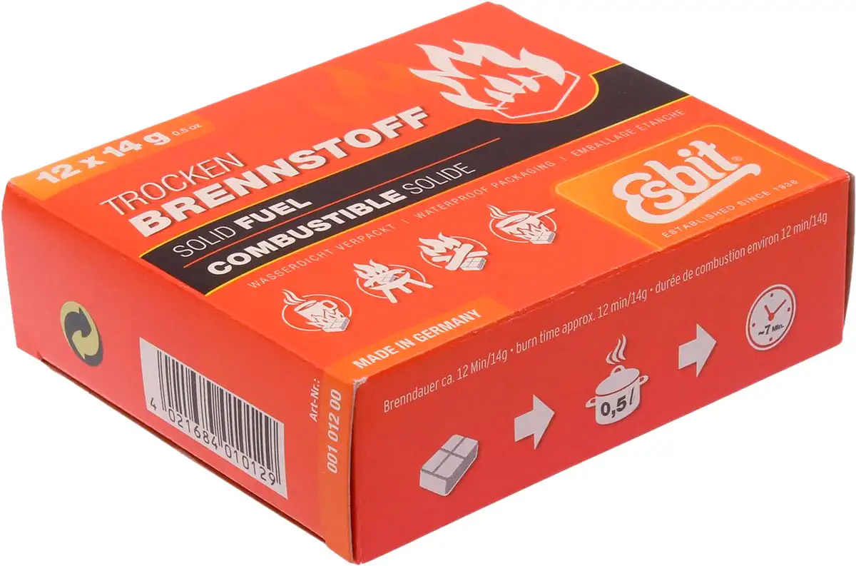 Сухе пальне таблетоване Esbit 00101200, 12 x 14g (4021684010129) - Robinzon.ua