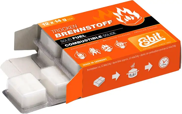 Сухе пальне таблетоване Esbit 00101200, 12 x 14g (4021684010129) - 1 - Robinzon.ua