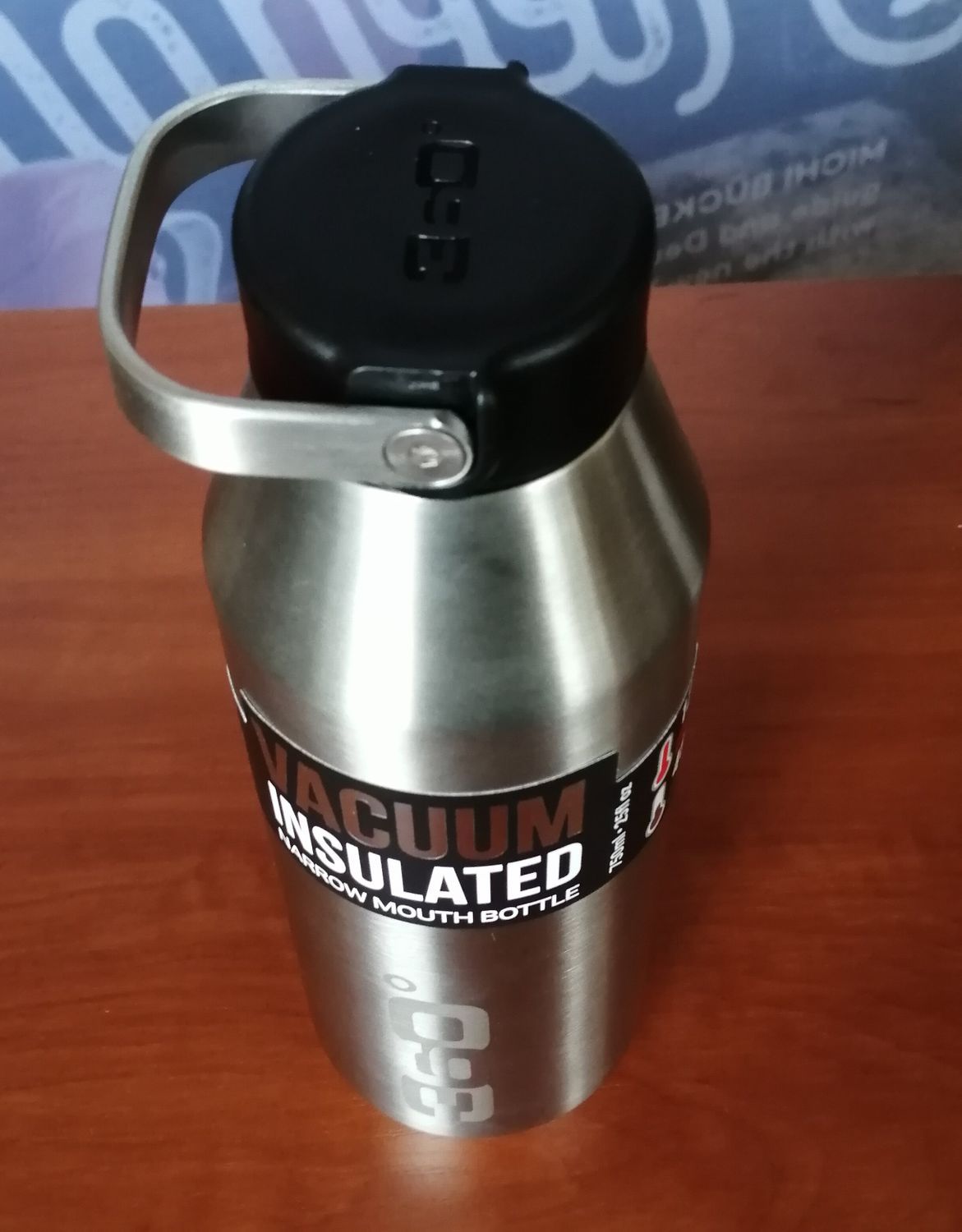 Термофляга 360° degrees Vacuum Insulated Stainless Narrow Mouth Bottle, Silver, 750 ml (STS 360BOTNRW750ST) - 2 - Robinzon.ua