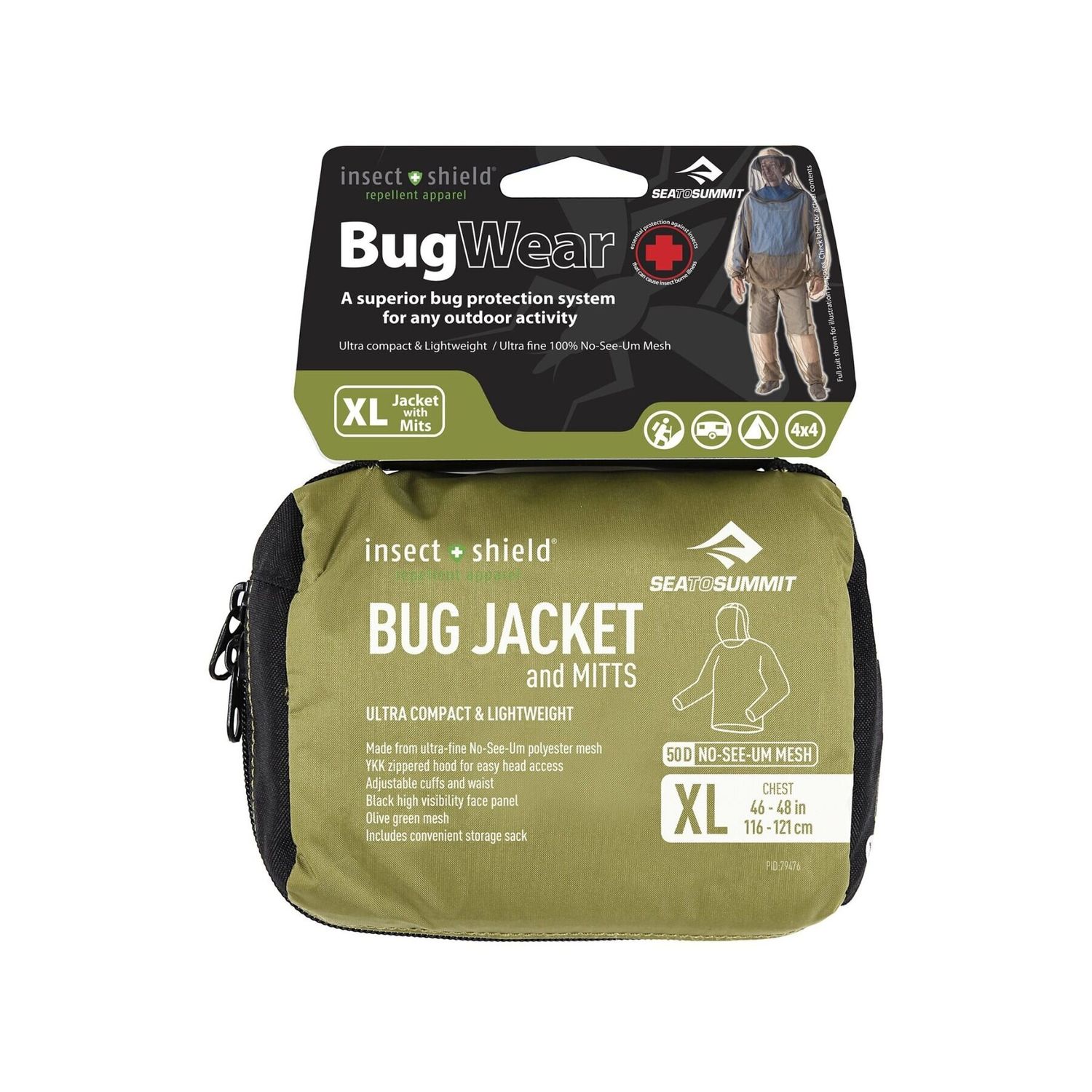 Куртка від комарів з рукавичками Bug Jacket Olive, S від Sea to Summit (STS ABUGJMSM) - 1 - Robinzon.ua