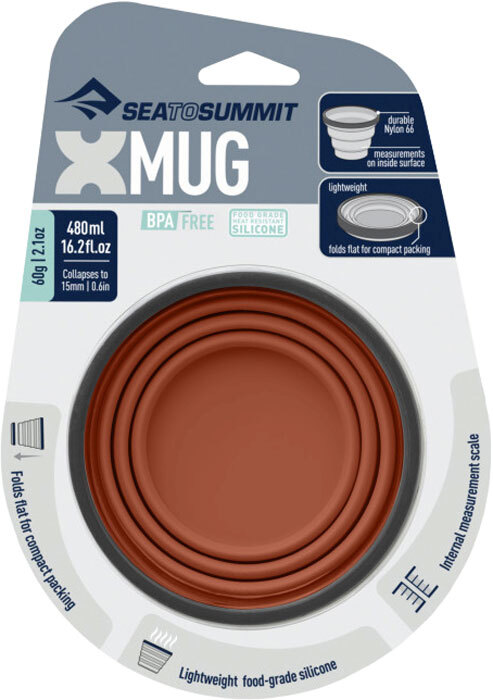 Чашка складная X-Mug, 480 мл, Rust от Sea to Summit (STS AXMUGRU) - 2 - Robinzon.ua
