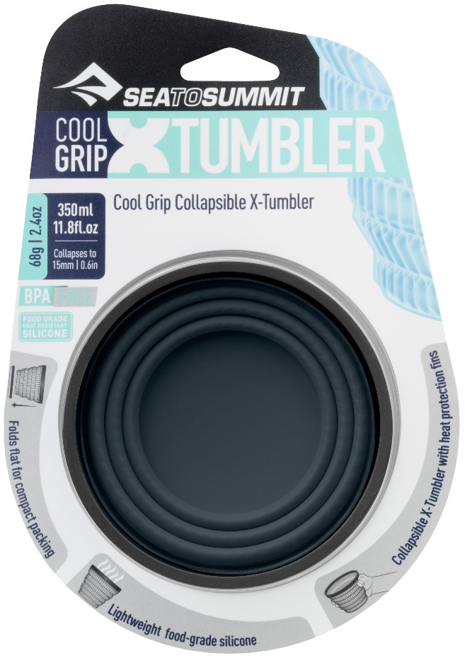 Чашка складная X-Tumbler Cool Grip, 350 мл, Charcoal от Sea to Summit (STS AXCGTUMCH) - 2 - Robinzon.ua