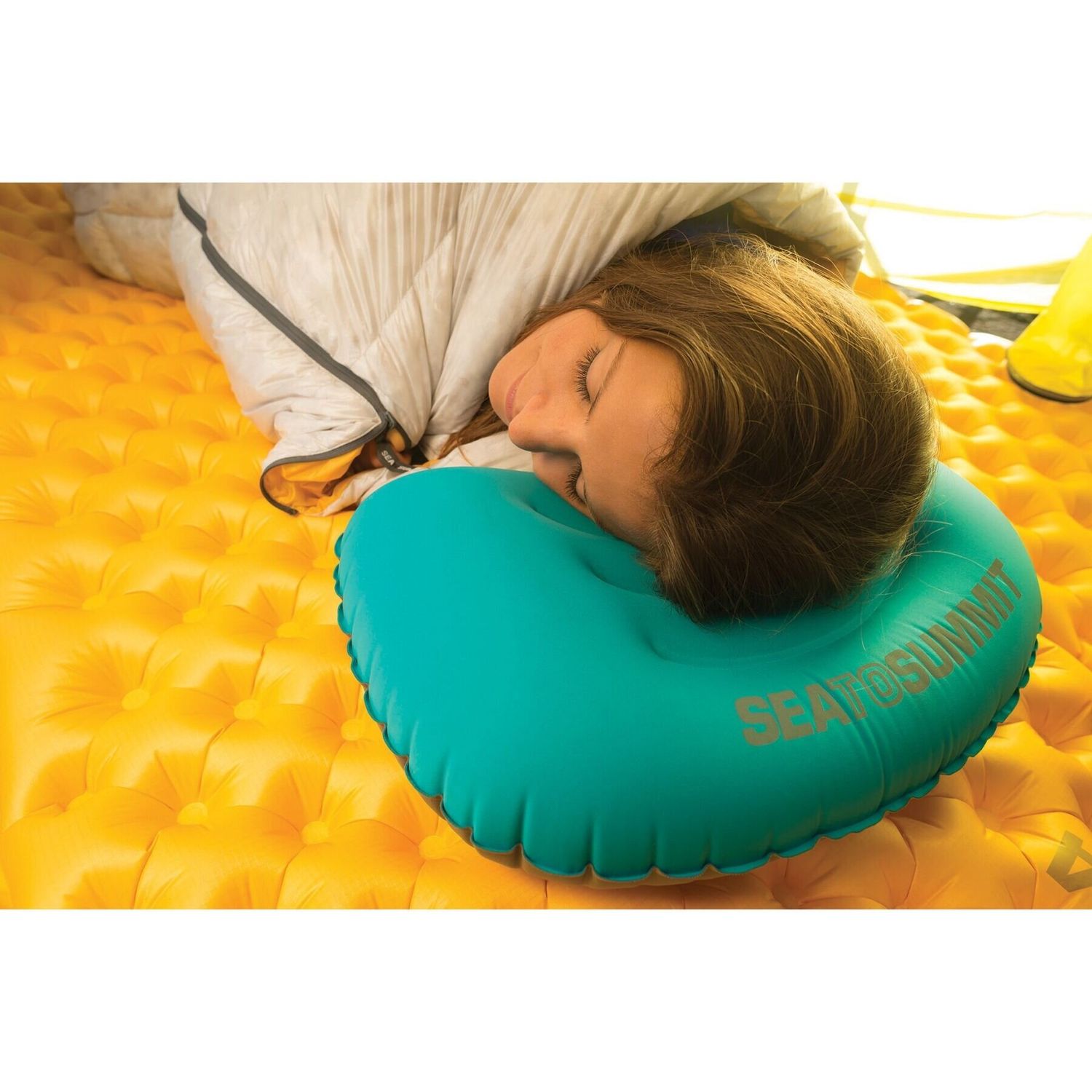 Надувная подушка Sea To Summit Aeros Ultralight Pillow, 14х44х32см, Sea Foam (STS APILULLSF) - 3 - Robinzon.ua