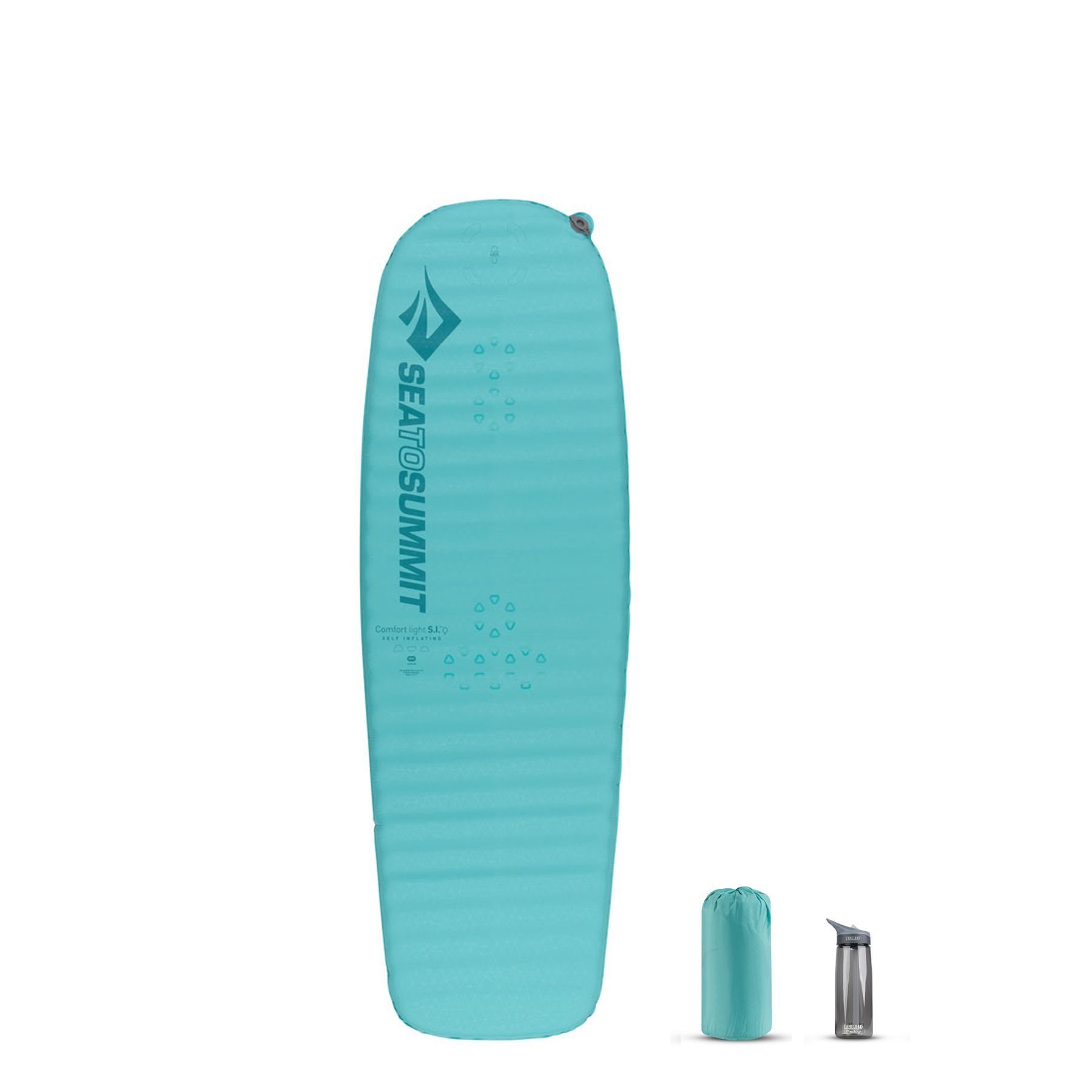Самонадувний жіночий килимок Sea to Summit Comfort Light Mat, 170х53х5см, Aegean (STS AMSICLWR) - Robinzon.ua
