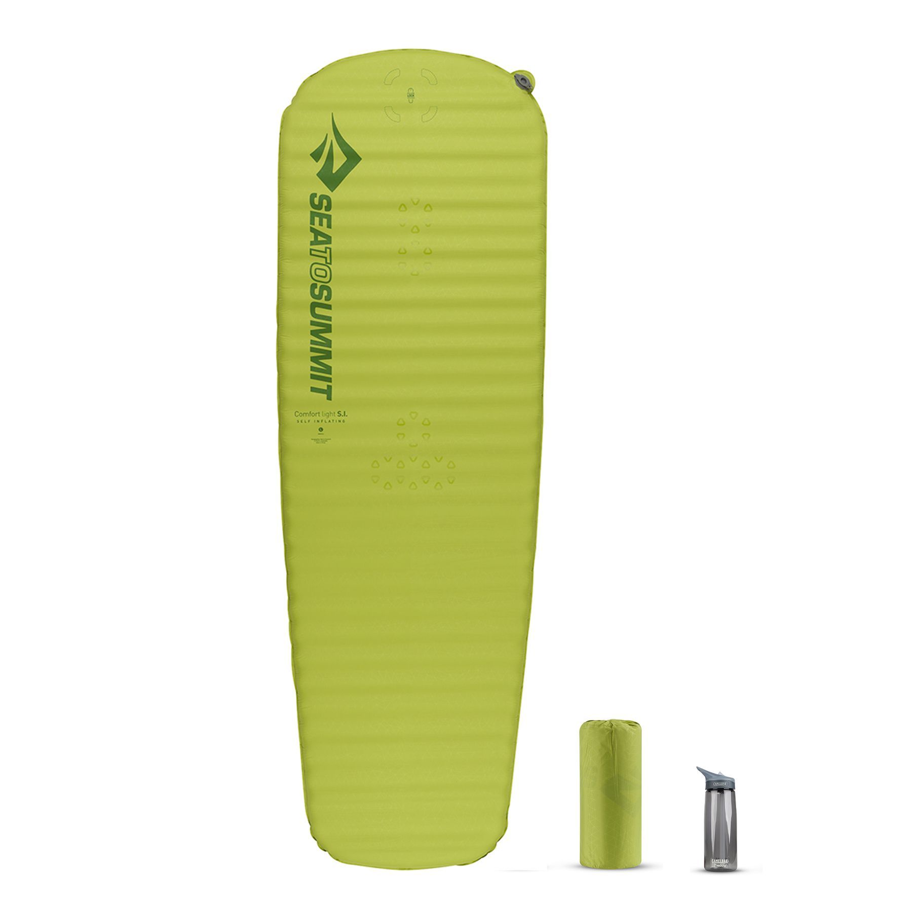 Самонадувний килимок Sea to Summit Comfort Light Mat, 198х64х5см, Green (STS AMSICLL) - Robinzon.ua