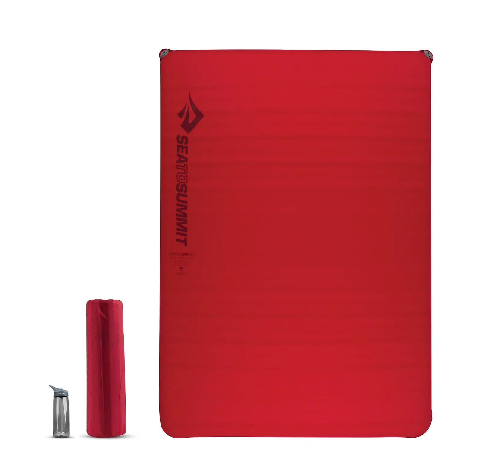 Килимок самонадувний Self Inflating Comfort Plus від Sea To Summit, Dark Red, Double, 183 x 128 х 8см (STS ASM2067-01221912) - Robinzon.ua