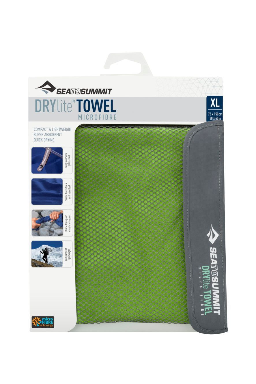 Полотенце из микрофибры DryLite Towel, XL - 75х150см, Lime от Sea to Summit (STS ADRYAXLLI) - 3 - Robinzon.ua